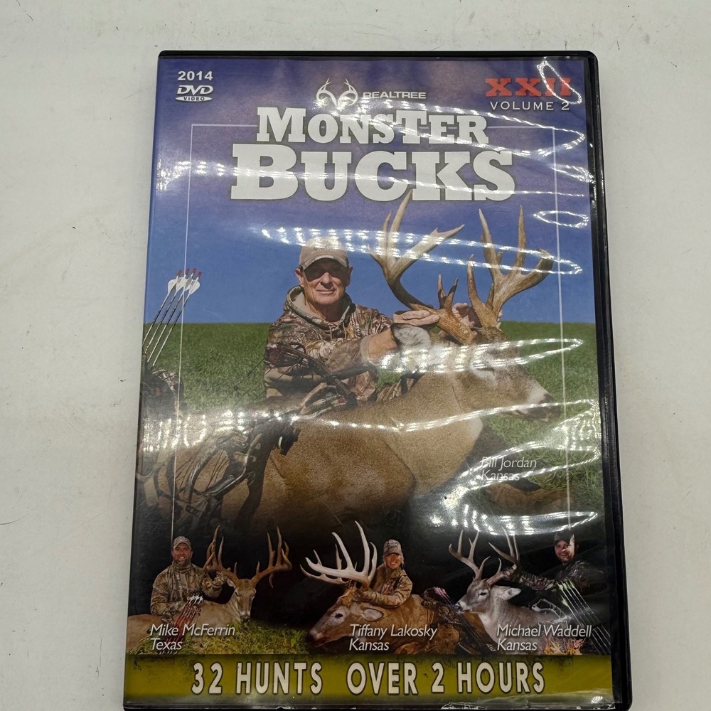 Realtree Monster Bucks XXII Volume‎ 2 DVD 2014 Deer Hunting 32 Hunts 2+ Hours